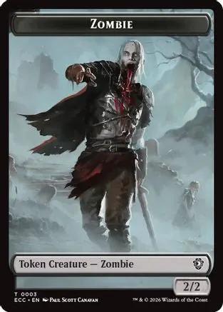Zombie // Snake Double-Sided Token (ECC-3 // 8) - Commander: Lorwyn Eclipsed Foil