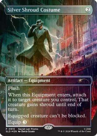 Silver Shroud Costume (SLD-915) - Secret Lair Drop Series Foil