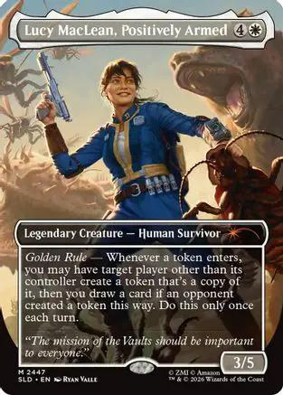 Lucy MacLean, Positively Armed (SLD-2447) - Secret Lair Drop Series Foil