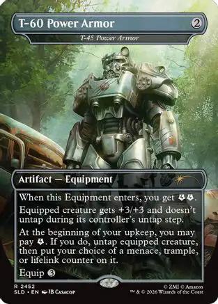 T-60 Power Armor - T-45 Power Armor (SLD-2452) - Secret Lair Drop Series