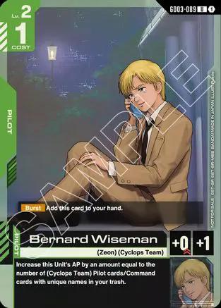 Bernard Wiseman (GD03 Release Event) (GD03-089) - Gundam Promotional Cards Holofoil