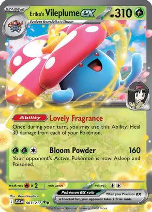 Erika's Vileplume ex 003 - ME Ascended Heroes Holofoil