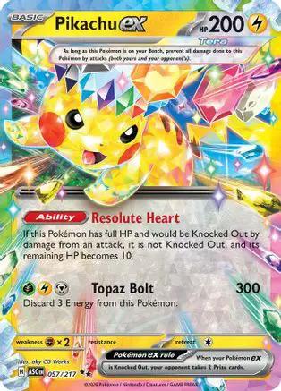 Pikachu ex 057/217 - ME Ascended Heroes Holofoil