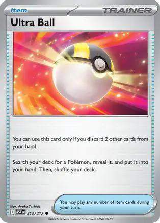 Ultra Ball 213/217 - ME Ascended Heroes Reverse Holofoil