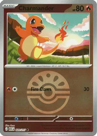 Charmander (Quick Ball) 020 - ME Ascended Heroes Reverse Holofoil