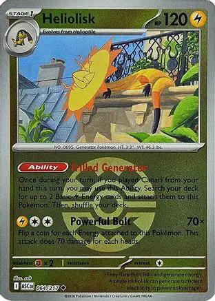 Heliolisk (Quick Ball) 064/217 - ME Ascended Heroes Reverse Holofoil