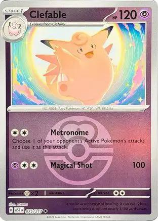 Clefable (Love Ball) 075 - ME Ascended Heroes Reverse Holofoil