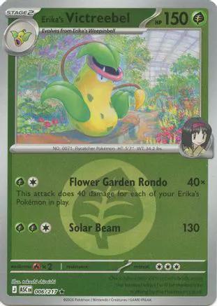 Erika's Victreebel (Energy Symbol Pattern) 006 - ME Ascended Heroes Reverse Holofoil