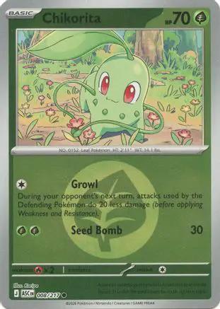 Chikorita (Energy Symbol Pattern) 008 - ME Ascended Heroes Reverse Holofoil
