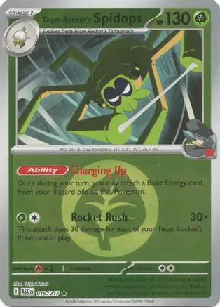 Team Rocket's Spidops (Energy Symbol Pattern) 019 - ME Ascended Heroes Reverse Holofoil