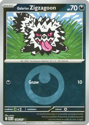 Galarian Zigzagoon (Energy Symbol Pattern) 130 - ME Ascended Heroes Reverse Holofoil