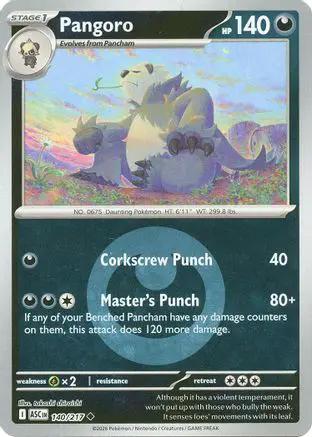 Pangoro (Energy Symbol Pattern) 140 - ME Ascended Heroes Reverse Holofoil