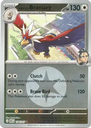 Larry's Braviary (Energy Symbol Pattern) 174 - ME Ascended Heroes Reverse Holofoil