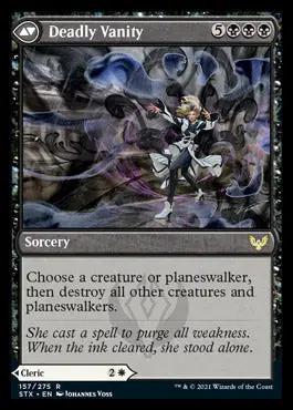 Selfless Glyphweaver // Deadly Vanity (STX-157) - Strixhaven: School of Mages Foil