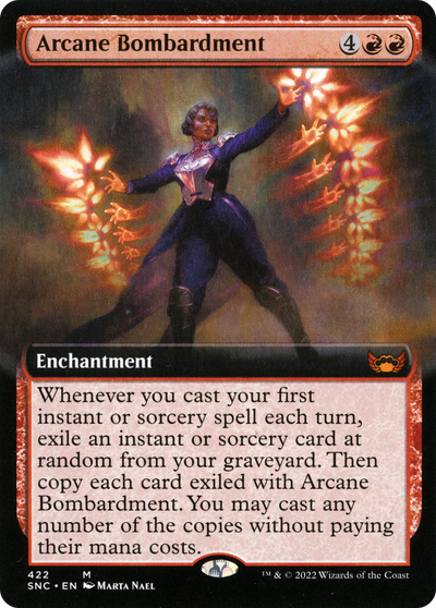 Arcane Bombardment (SNC-422) - Streets of New Capenna: (Extended Art)