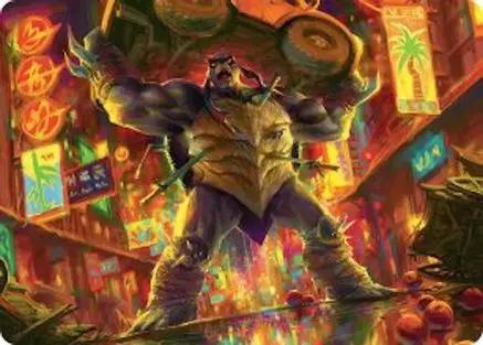 Slash, Reptile Rampager Art Card (Gold-Stamped Signature) (ASTMT-010) - Art Series: Teenage Mutant Ninja Turtles