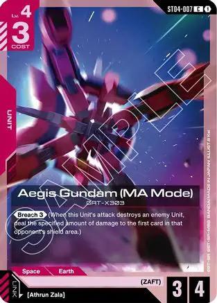 Aegis Gundam (MA Mode) (ST04-007) - Starter Deck 09 Destiny Ignition