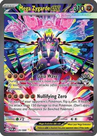 Mega Zygarde ex 120/088 - ME03 Perfect Order Holofoil