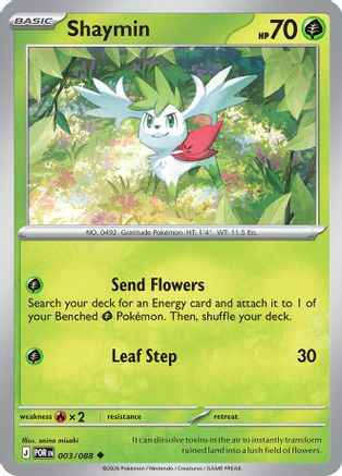 Shaymin 003 - ME03 Perfect Order Reverse Holofoil