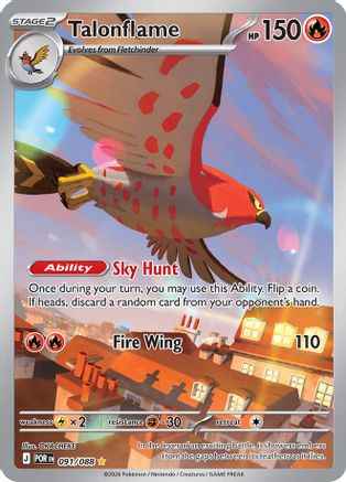Talonflame 091/088 - ME03 Perfect Order Holofoil
