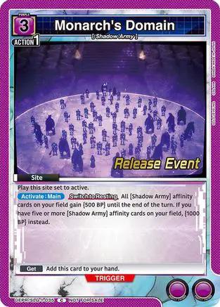 Monarch's Domain (UE17BT/SLG-1-035) - UE17BT SOLO LEVELING Release Event Cards