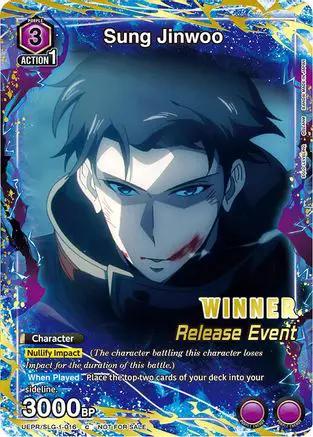 Sung Jinwoo (016) (Release Event Winner) (UE17BT/SLG-1-016) - UE17BT SOLO LEVELING Release Event Cards Foil