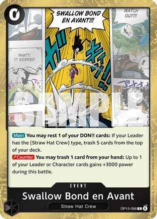 Swallow Bond en Avant (OP15-096) - Adventure on Kami's Island Foil