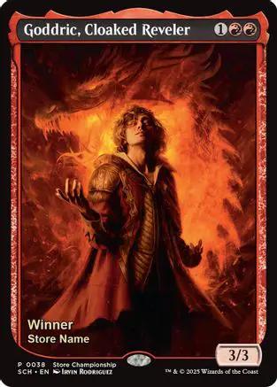 Goddric, Cloaked Reveler (Winner) (GAME-038) - Game Day & Store Championship Promos