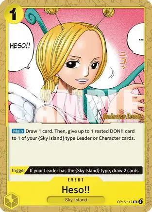 Heso!! (OP15-117) - Adventure on Kami's Island Release Event Cards