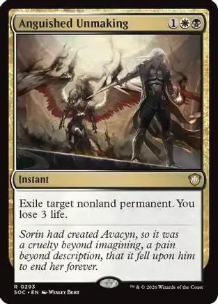 Anguished Unmaking (SOC-293) - Commander: Secrets of Strixhaven