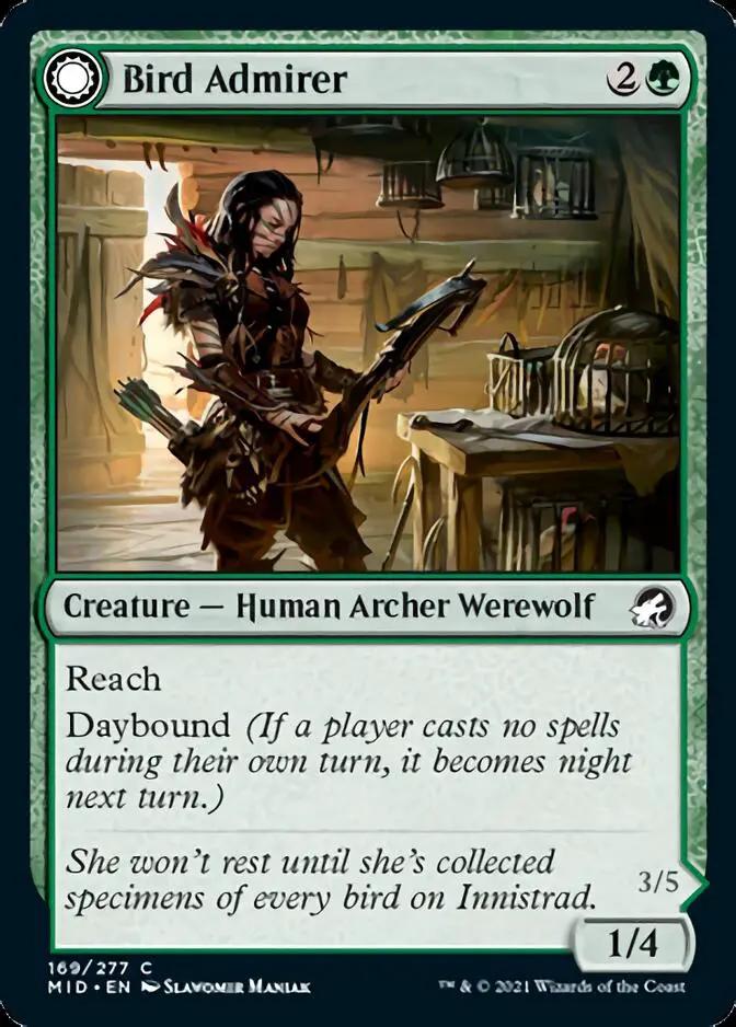 Bird Admirer // Wing Shredder (MID-169) - Innistrad: Midnight Hunt: (Double Faced Transform) Foil