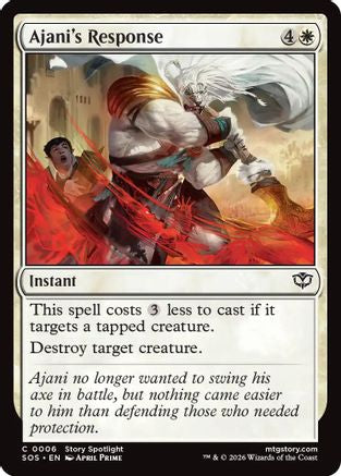 Ajani's Response (SOS-006) - Secrets of Strixhaven Foil