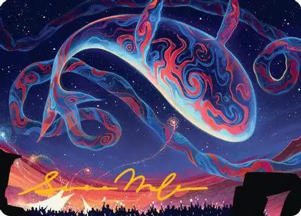 Spectacular Skywhale Art Card (Gold-Stamped Signature) (ASSOS-024) - Art Series: Secrets of Strixhaven