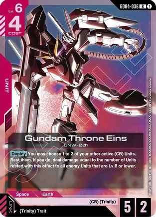 Gundam Throne Eins (GD04-036) - Phantom Aria Holofoil