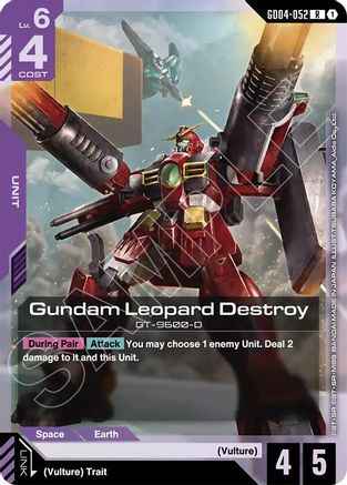 Gundam Leopard Destroy (GD04-052) - Phantom Aria Holofoil