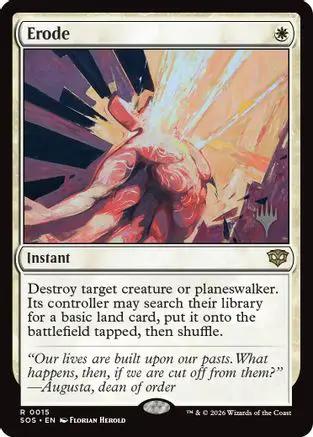 Erode (PPSOS-015) - Promo Pack: Secrets of Strixhaven Foil