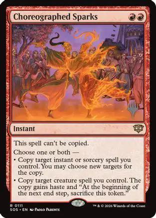 Choreographed Sparks (PPSOS-111) - Promo Pack: Secrets of Strixhaven Foil