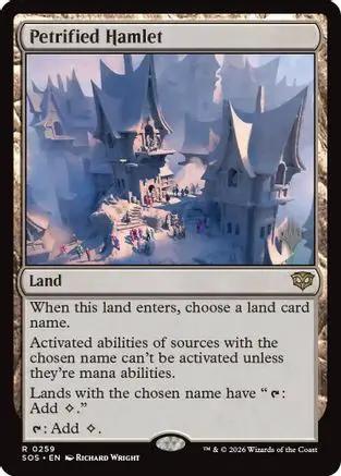 Petrified Hamlet (PPSOS-259) - Promo Pack: Secrets of Strixhaven Foil