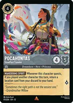 Pocahontas - Steadfast Traveler (171/204) - Wilds Unknown