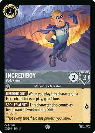 Incrediboy - Buddy Pine (177/204) - Wilds Unknown