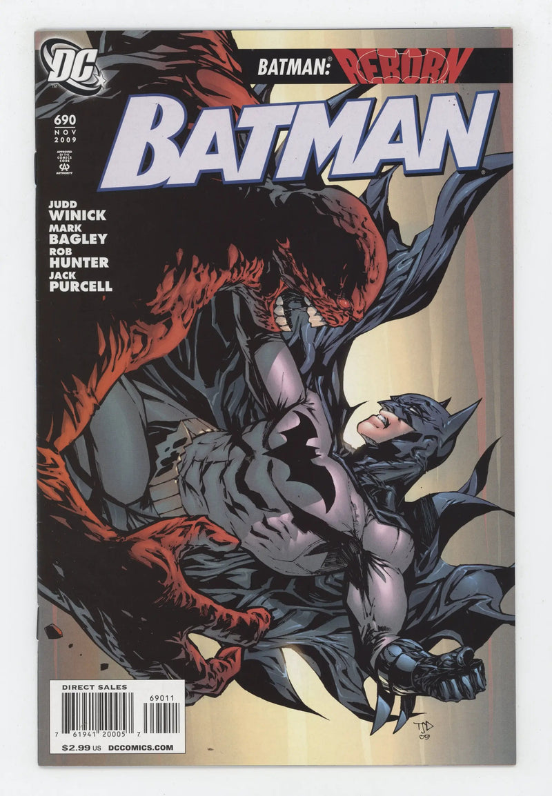 Batman 690 DC 2009 Tony Daniel Judd Winick Reborn 4