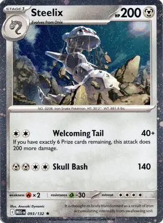 Steelix (Cosmos Holo) 093/132 - Miscellaneous Cards & Products Holofoil
