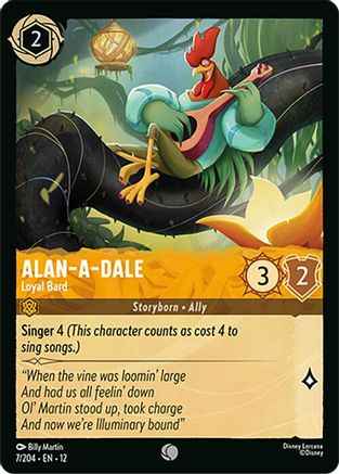 Alan-a-Dale - Loyal Bard (7/204) - Wilds Unknown Cold Foil