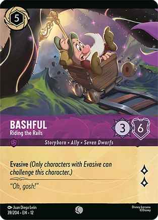 Bashful - Riding the Rails (Foil) (39/204) - Wilds Unknown Cold Foil