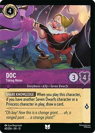 Doc - Taking Notes (Foil) (40/204) - Wilds Unknown Cold Foil