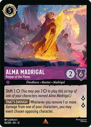 Alma Madrigal - Keeper of the Flame (58/204) - Wilds Unknown Cold Foil
