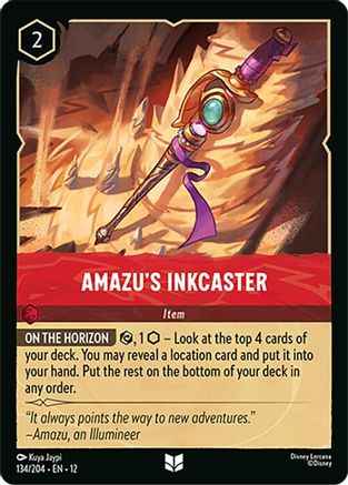 Amazu's Inkcaster (134/204) - Wilds Unknown Cold Foil