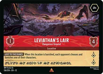 Leviathan's Lair - Dangerous Ground (136/204) - Wilds Unknown Cold Foil