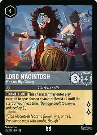 Lord Macintosh - Wiry and High-Strung (181/204) - Wilds Unknown Cold Foil