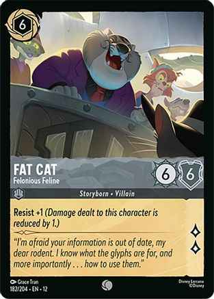 Fat Cat - Felonious Feline (182/204) - Wilds Unknown Cold Foil